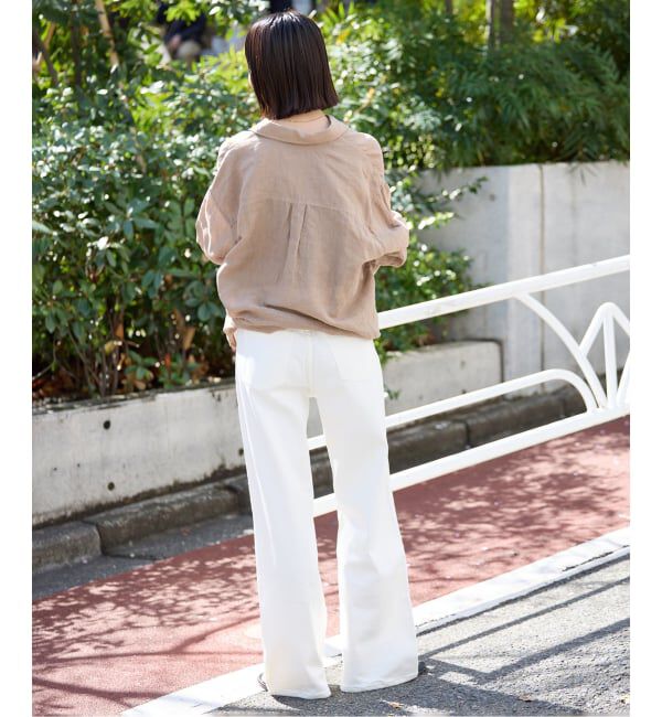 SLOBE IENA「《追加》リネンコットンカシュクールシャツ」|シャツ・ブラウス|