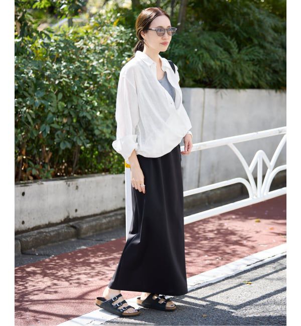 SLOBE IENA「《追加》リネンコットンカシュクールシャツ」|シャツ・ブラウス|