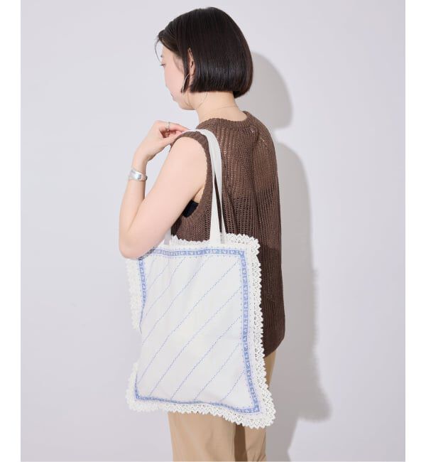 SLOBE IENA「《追加》crinkle crinkle crinkle SLOBE別注 handkerchief tote」|トートバッグ|
