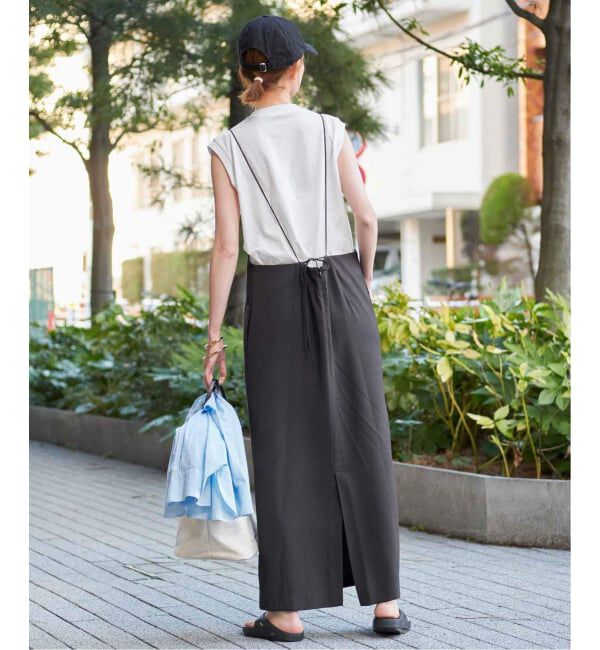 SLOBE IENA「《2枚セット/WEB限定/追加3》アイラインキャミワンピース&times;ノースリーブTEEセット」|ワンピース|