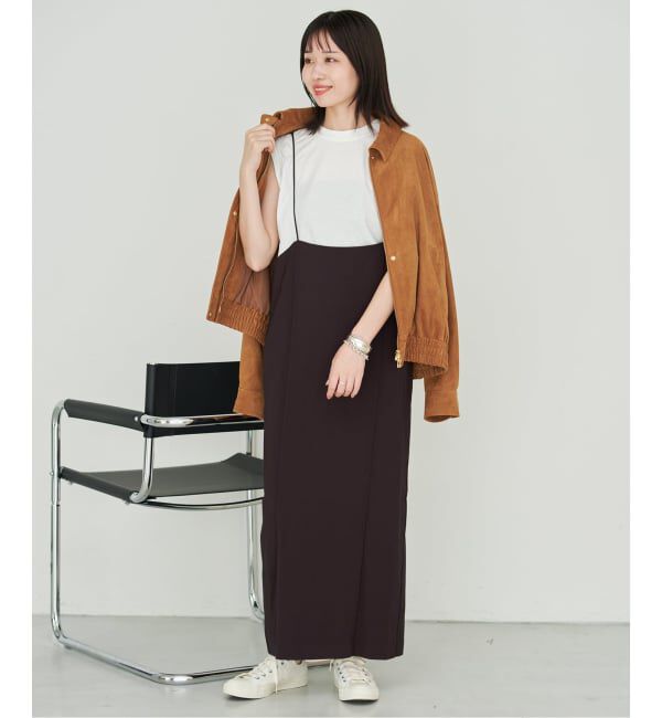 SLOBE IENA「《2枚セット/WEB限定/追加3》アイラインキャミワンピース&times;ノースリーブTEEセット」|ワンピース|