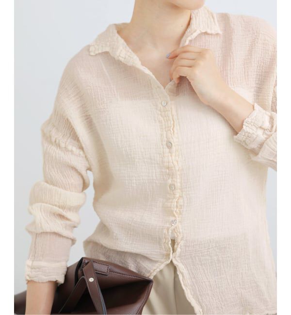 IENA「《追加》LES ATELIERS FRANCAIS DE CONFECTION Blouse Desert PE26BLDESERTGDC」|シャツ・ブラウス|