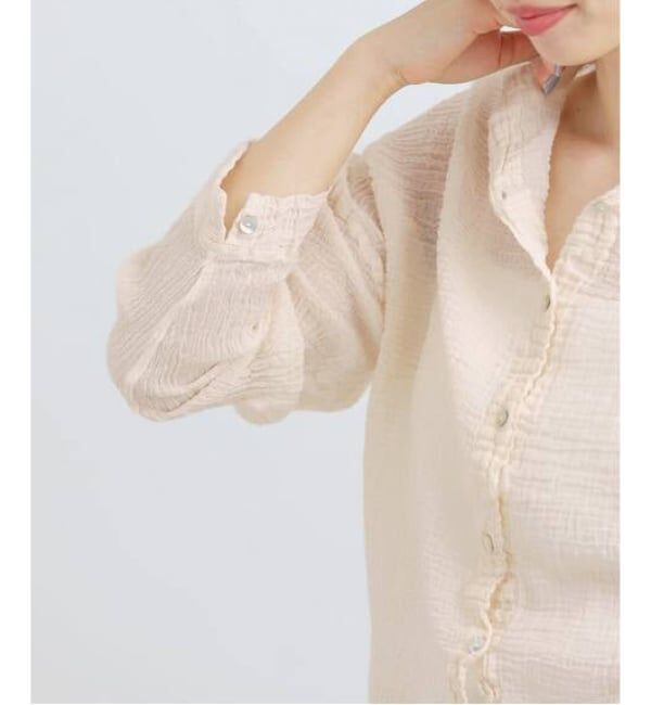 IENA「《追加》LES ATELIERS FRANCAIS DE CONFECTION Blouse Desert PE26BLDESERTGDC」|シャツ・ブラウス|