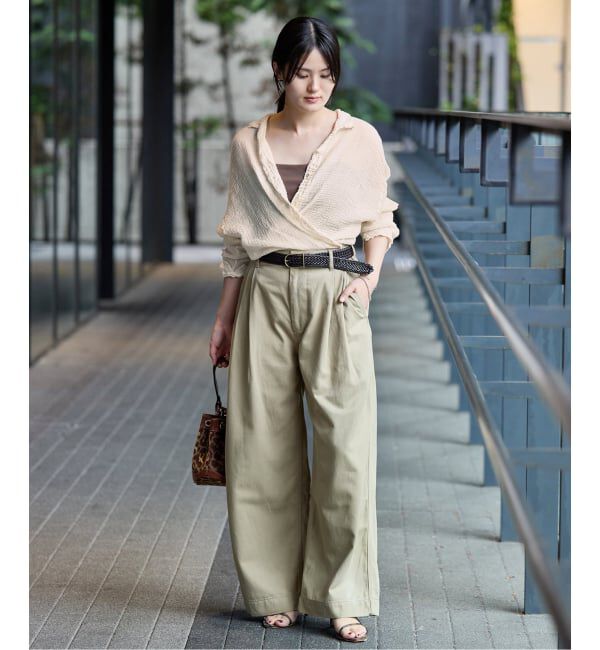 IENA「《追加》LES ATELIERS FRANCAIS DE CONFECTION Blouse Desert PE26BLDESERTGDC」|シャツ・ブラウス|