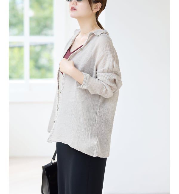 IENA「《追加》LES ATELIERS FRANCAIS DE CONFECTION Blouse Desert PE26BLDESERTGDC」|シャツ・ブラウス|