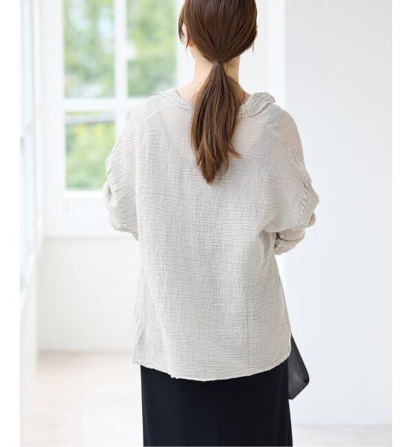 IENA「《追加》LES ATELIERS FRANCAIS DE CONFECTION Blouse Desert PE26BLDESERTGDC」|シャツ・ブラウス|