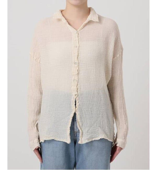 IENA「《追加》LES ATELIERS FRANCAIS DE CONFECTION Blouse Desert PE26BLDESERTGDC」|シャツ・ブラウス|