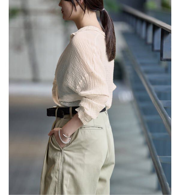 IENA「《追加》LES ATELIERS FRANCAIS DE CONFECTION Blouse Desert PE26BLDESERTGDC」|シャツ・ブラウス|