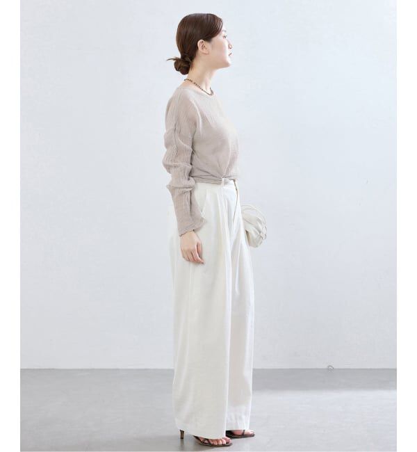 IENA「《追加》LES ATELIERS FRANCAIS DE CONFECTION T Manches Longues PE26TSMLGDC」|シャツ・ブラウス|