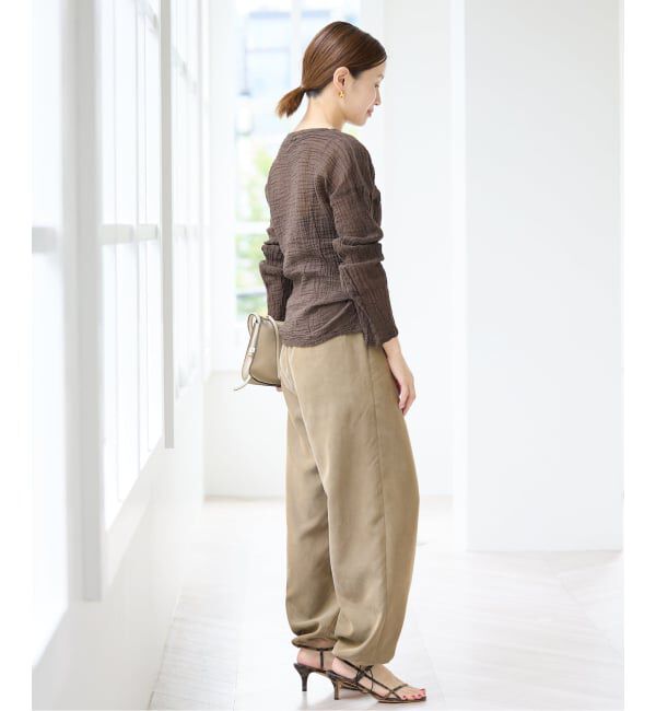 IENA「《追加》LES ATELIERS FRANCAIS DE CONFECTION T Manches Longues PE26TSMLGDC」|シャツ・ブラウス|