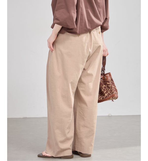 IENA「《手洗い可》コクーントラウザーズ」|スラックス|