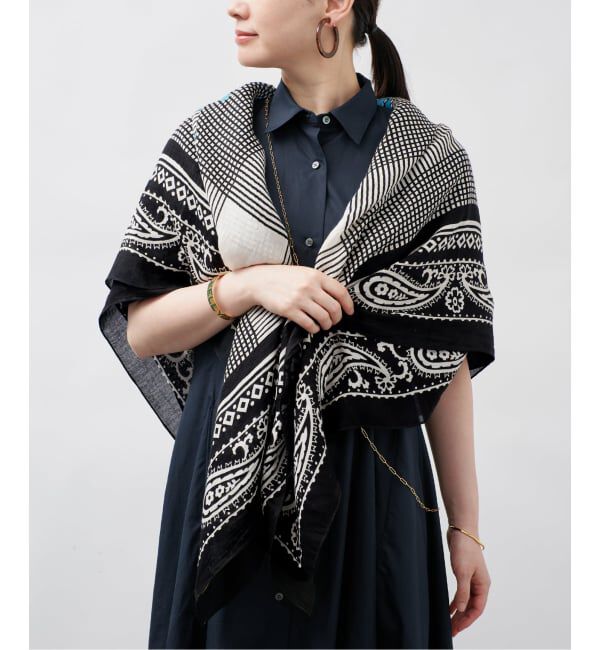VERMEIL par iena「manipuri マニプリ インドストール Tradition 120x120cm」|ストール|