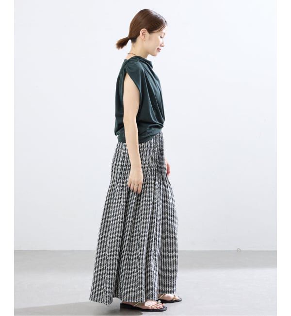 IENA「《接触冷感》アシメトリソフトプルオーバー」|Tシャツ・カットソー|