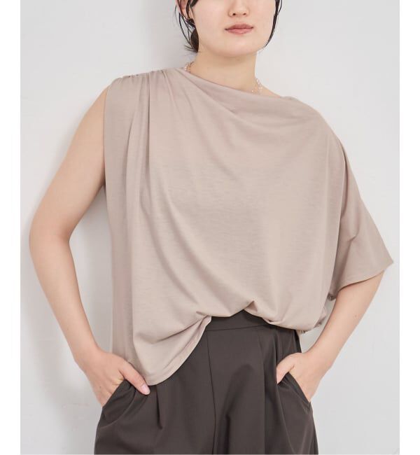 IENA「《接触冷感》アシメトリソフトプルオーバー」|Tシャツ・カットソー|