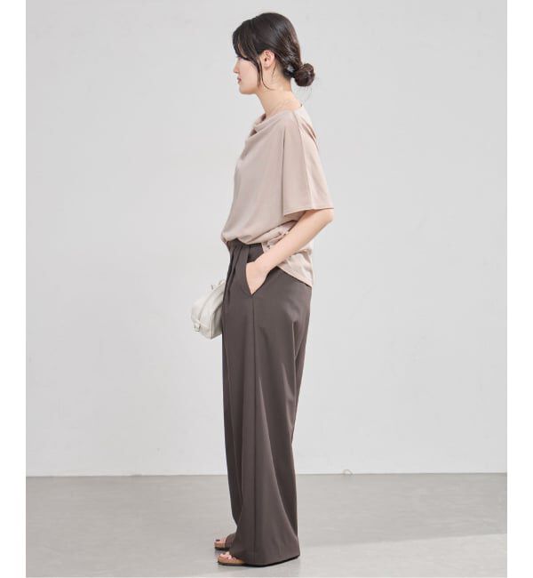 IENA「《接触冷感》アシメトリソフトプルオーバー」|Tシャツ・カットソー|