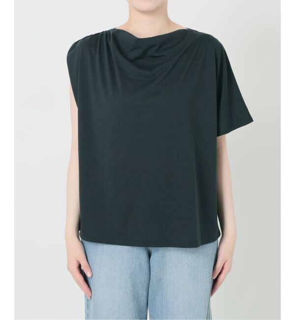 IENA「《接触冷感》アシメトリソフトプルオーバー」|Tシャツ・カットソー|