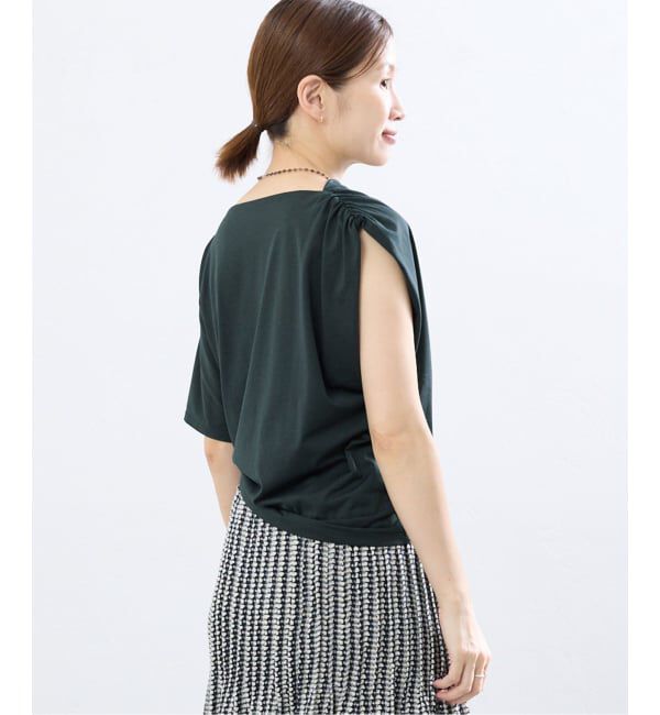 IENA「《接触冷感》アシメトリソフトプルオーバー」|Tシャツ・カットソー|