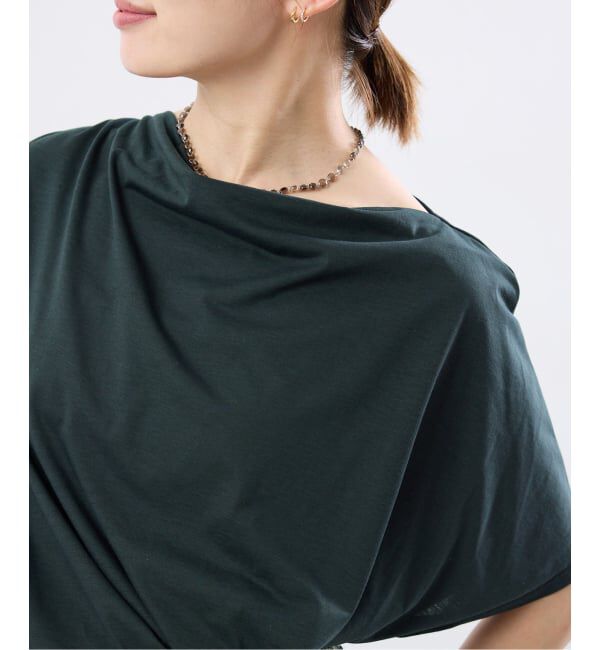 IENA「《接触冷感》アシメトリソフトプルオーバー」|Tシャツ・カットソー|