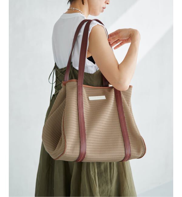 IENA「《洗濯機洗い可》qbag paris/キューバッグ パリ 別注NEST ZIP L バッグ」|トートバッグ|