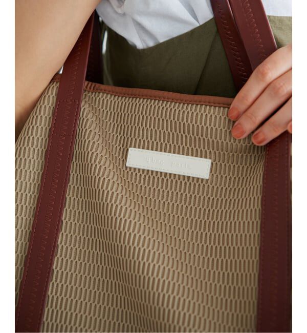 IENA「《洗濯機洗い可》qbag paris/キューバッグ パリ 別注NEST ZIP L バッグ」|トートバッグ|