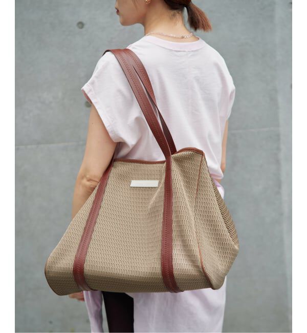 IENA「《洗濯機洗い可》qbag paris/キューバッグ パリ 別注NEST ZIP L バッグ」|トートバッグ|