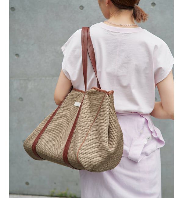 IENA「《洗濯機洗い可》qbag paris/キューバッグ パリ 別注NEST ZIP L バッグ」|トートバッグ|