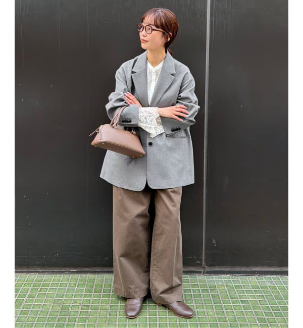 SLOBE IENA「《WEB限定/追加4予約》PE SHARK ビックジャケット」|テーラードジャケット|