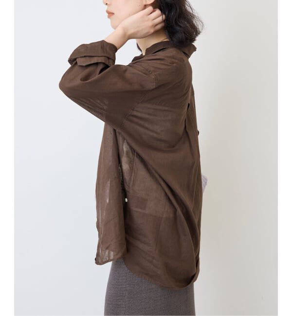 SLOBE IENA「《追加/シリーズあり》リネンコットンカシュクール」|シャツ・ブラウス|