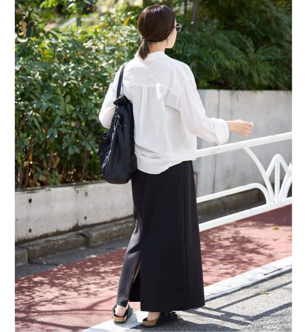 SLOBE IENA「《追加/シリーズあり》リネンコットンカシュクール」|シャツ・ブラウス|