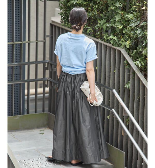 IENA「《一部カラー店舗限定》シャンブレータフタギャザースカート」|スカート|