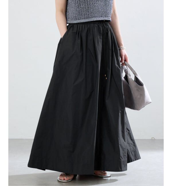 IENA「《一部カラー店舗限定》シャンブレータフタギャザースカート」|スカート|