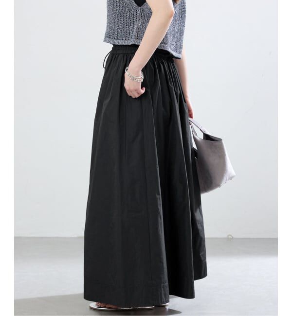 IENA「《一部カラー店舗限定》シャンブレータフタギャザースカート」|スカート|
