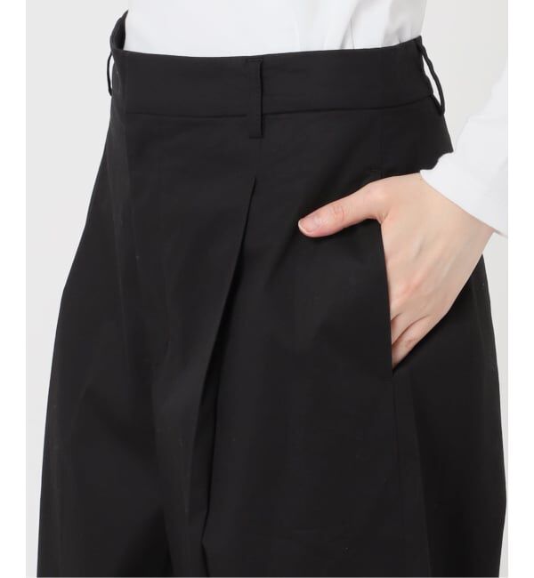 IENA「オーガニックコットンミックスバレルパンツ」|スラックス|
