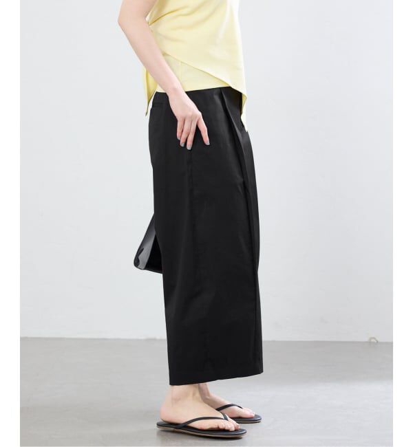 IENA「オーガニックコットンミックスバレルパンツ」|スラックス|
