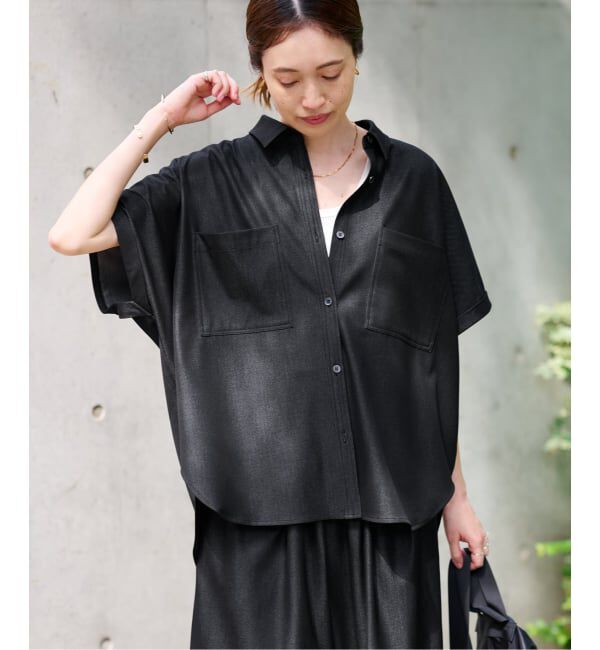 SLOBE IENA「《2枚セット》デニムライクセットアップ」|シャツ・ブラウス|