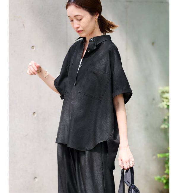 SLOBE IENA「《2枚セット》デニムライクセットアップ」|シャツ・ブラウス|
