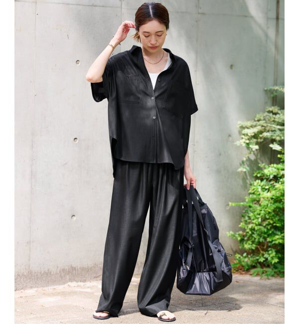 SLOBE IENA「《2枚セット》デニムライクセットアップ」|シャツ・ブラウス|
