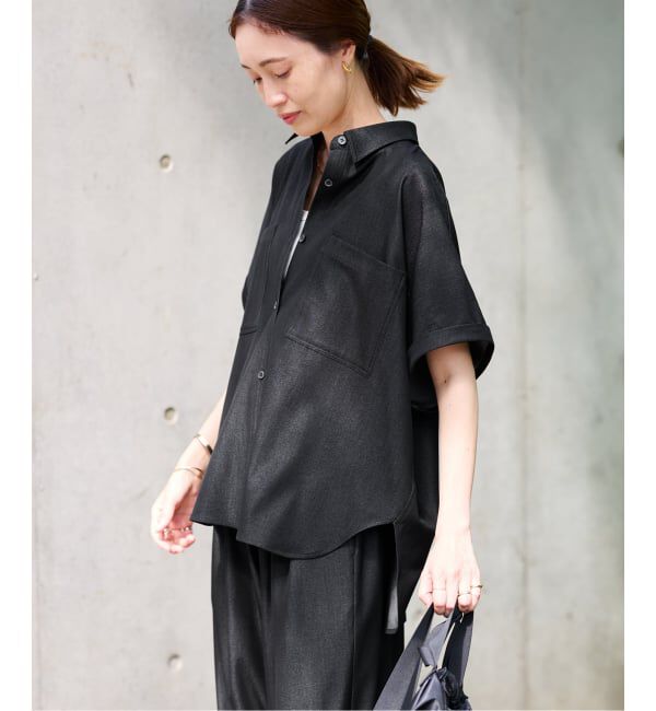 SLOBE IENA「《2枚セット》デニムライクセットアップ」|シャツ・ブラウス|