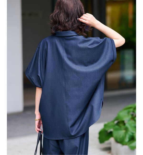 SLOBE IENA「《2枚セット》デニムライクセットアップ」|シャツ・ブラウス|