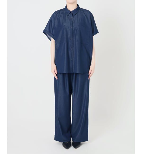 SLOBE IENA「《2枚セット》デニムライクセットアップ」|シャツ・ブラウス|