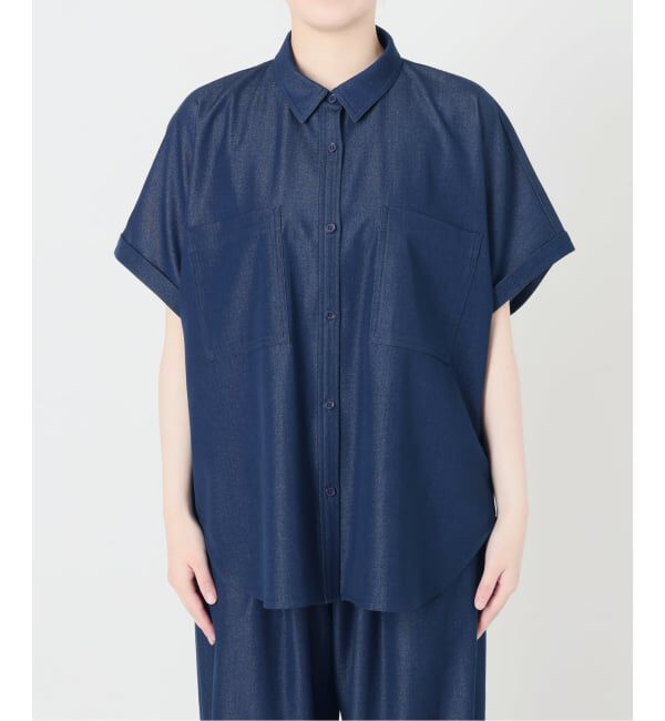 SLOBE IENA「《2枚セット》デニムライクセットアップ」|シャツ・ブラウス|