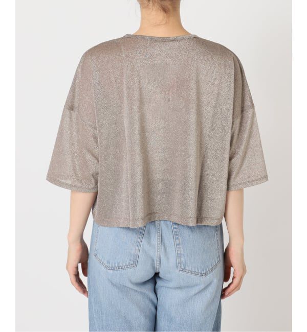IENA「ラメハーフスリーブTシャツ」|Tシャツ・カットソー|