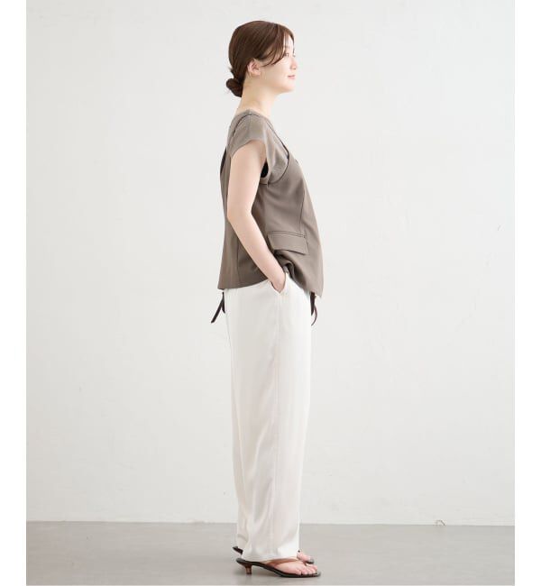 IENA「ラメフレンチスリーブTシャツ」|Tシャツ・カットソー|