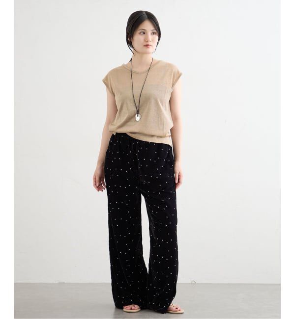 IENA「ラメフレンチスリーブTシャツ」|Tシャツ・カットソー|