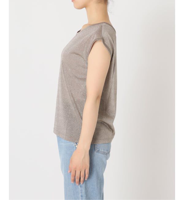 IENA「ラメフレンチスリーブTシャツ」|Tシャツ・カットソー|