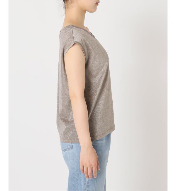 IENA「ラメフレンチスリーブTシャツ」|Tシャツ・カットソー|