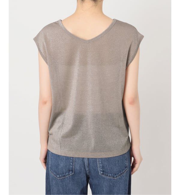 IENA「ラメフレンチスリーブTシャツ」|Tシャツ・カットソー|