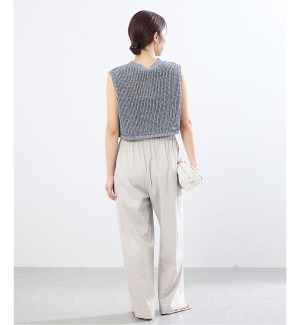IENA「《接触冷感/UVカット》マットツイルイージーパンツ」|その他|
