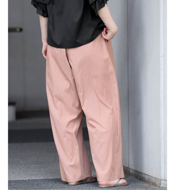 IENA「《接触冷感/UVカット》マットツイルイージーパンツ」|その他|