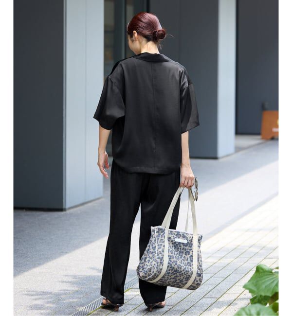 IENA「《接触冷感/UVカット》サテンワイドイージーパンツ」|その他|